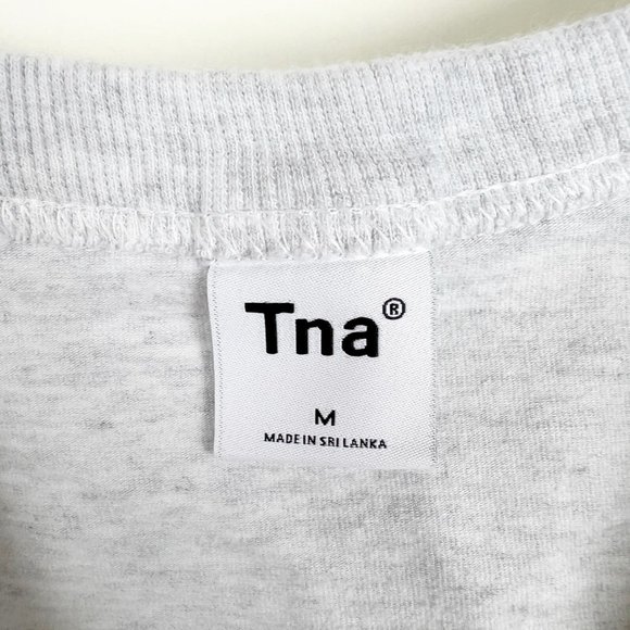 Aritzia TNA Hold-It Sutton Crop Tank Top Scoop Neck Vintage Wash Cropped 90s Y2K - Picture 3 of 8